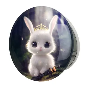 آینه جیبی خندالو طرح خرگوش مدل تاشو کد 26230 