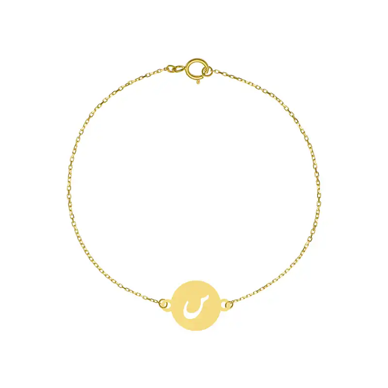 پابند طلا 18 عیار زنانه مدل س GAN048