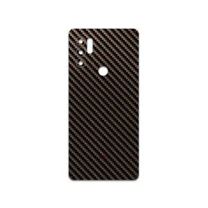 MAHOOT Glossy-Brown-Fiber Cover Sticker for Motorola Moto G60S