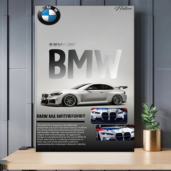 تابلو شاسی بکلیت طرح ماشین BMW M4 مدل SH-S10767 