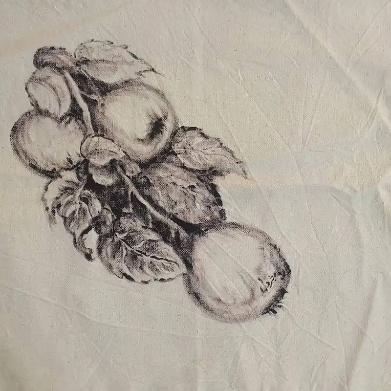 رومیزی چاپ دستی مدل نقاشی