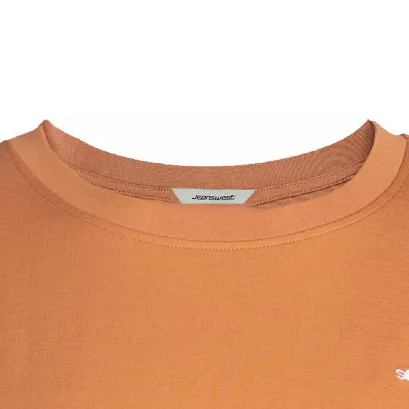 تی شرت آستین کوتاه زنانه جین وست مدل یقه گرد کد 1551358 رنگ قهوه‌ای -  - 4