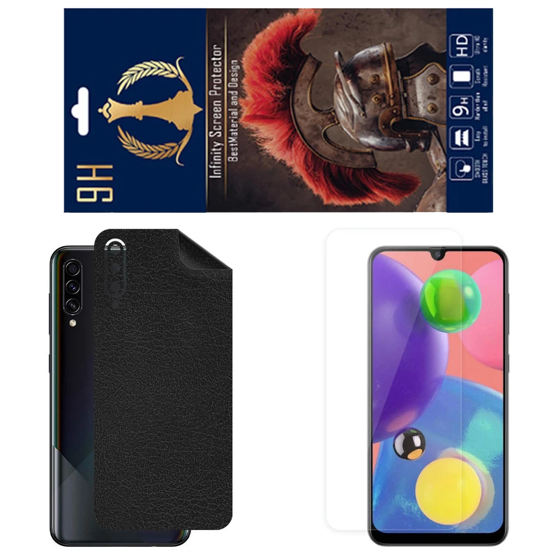 برچسب پوششی اینفینیتی مدل CH مناسب برای گوشی موبایل سامسونگ Galaxy A70S به همراه محافظ صفحه نمایش 
