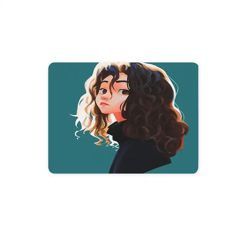 ماوس پد ترمه طراحان ایده مدل دختر موفرفری کد rai016