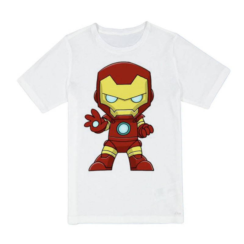 تی شرت آستین کوتاه پسرانه مدل iron man کد BA50 s