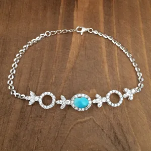 دستبند نقره زنانه  کد 3061