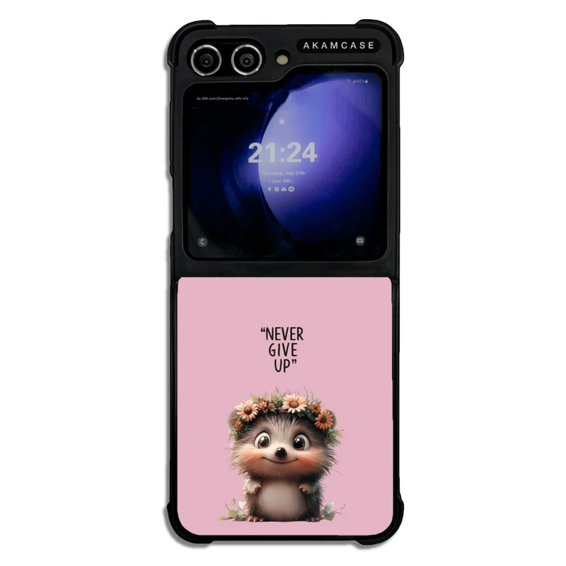 کاور آکام مدل AMC-WSGZFLIP5-ANIMALS QOUTES-13 مناسب برای گوشی موبایل سامسونگ Galaxy Z Flip 5