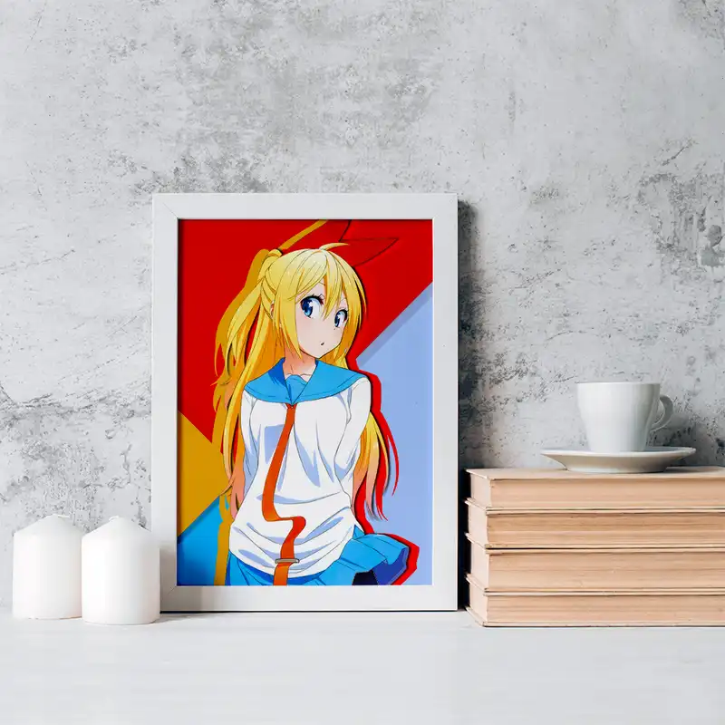 تابلو خندالو مدل انیمه عشق دروغین کد 17190