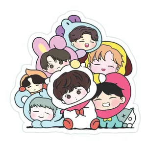 استند تولد طرح بی تی اس BT21 کد 50