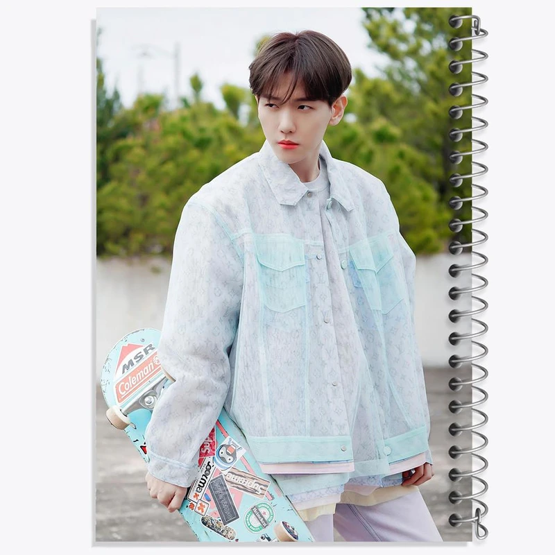 دفتر بولت ژورنال 50 برگ خندالو طرح بکهیون گروه اکسو EXO کد 13616