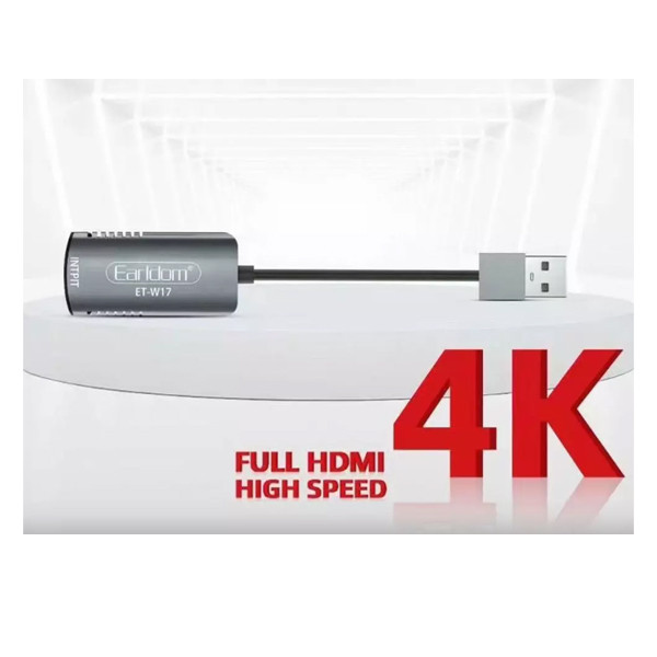 مبدل HDMI به USB ارلدام مدل ET-W17 مبدل HDMI به USB ارلدام مدل ET-W17