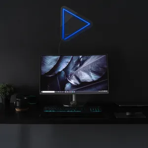 چراغ دیواری نئون دیزاین طرح Play_BL