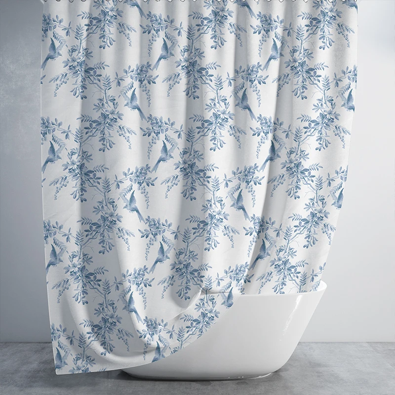 پرده حمام دلفین مدل 4236 سایز 180x200 سانتی متر