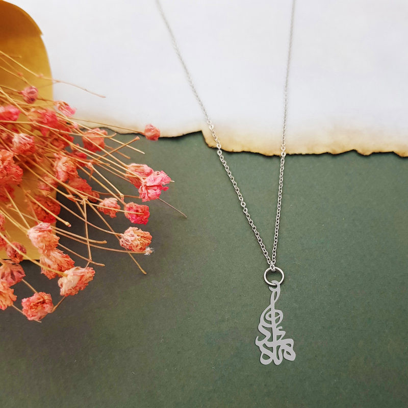 گردنبند نقره زنانه لیردا مدل اسم مائده کد 0266 MHR