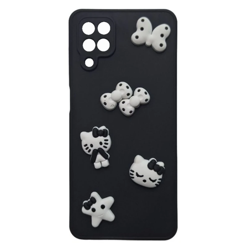 کاور طرح کیتی عروسکی مدل A22 مناسب برای گوشی موبایل سامسونگ Galaxy A22 4G