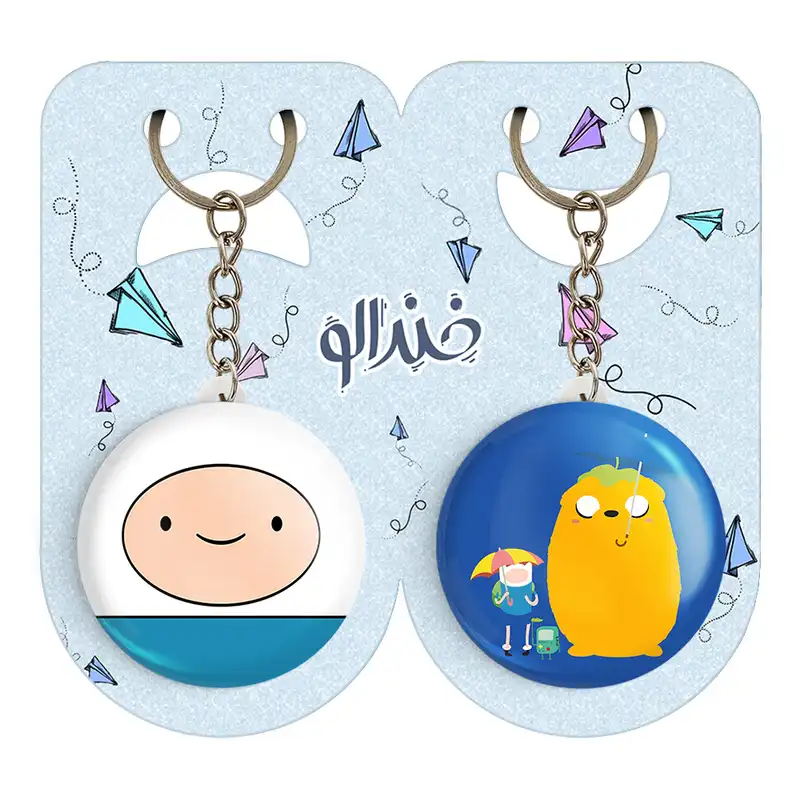 جاکلیدی خندالو مدل جیک و فین وقت ماجراجویی Adventure Time کد 2084420848 مجموعه 2 عددی