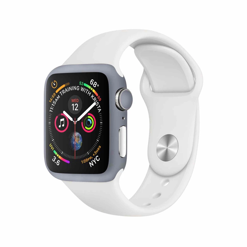 برچسب ماهوت طرح Matte-Silver مناسب برای اپل واچ Watch 4 44mm