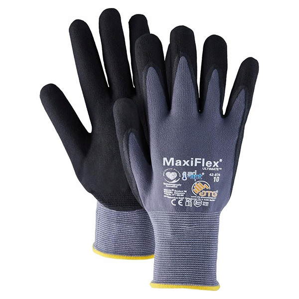 دستکش ایمنی ای تی جی مدل ULTIMATE 42-874 AD-APT 10 (XL)