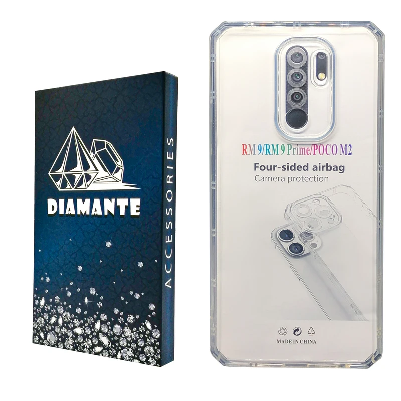 کاور دیامانته مدل Nahid Navy مناسب برای گوشی موبایل شیائومی Redmi 9 / 9 Prime / Poco M2