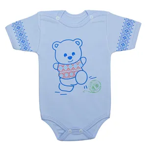 بادی آستین کوتاه نوزادی مدل خرس