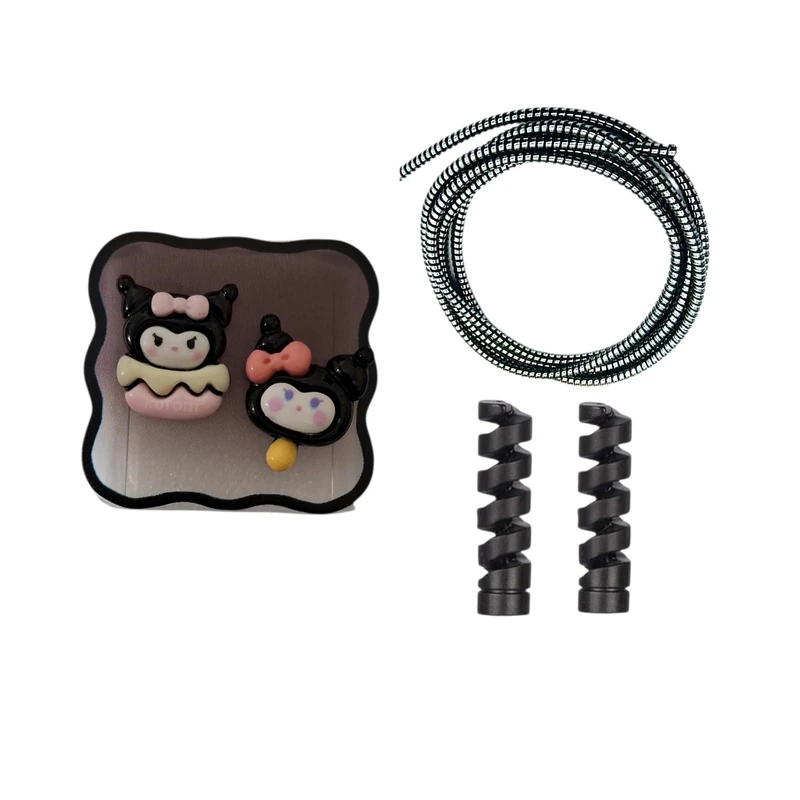 محافظ شارژر دیواری طرح کرومی مدل COR99 مناسب برای شارژر شیائومی 18 وات دو پین بسته 4 عددی 