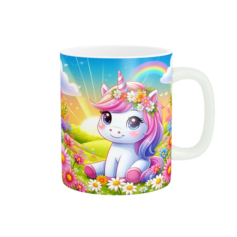 ماگ پاد آفرین مدل فانتزی طرح تک شاخ یونیکورن کد p11881