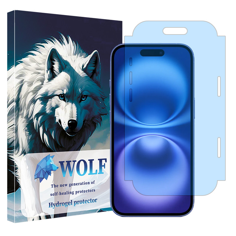 محافظ صفحه نمایش ولف مدل مات ضد اشعه آبی ناسب برای گوشی موبایل اپل iPhone 16 