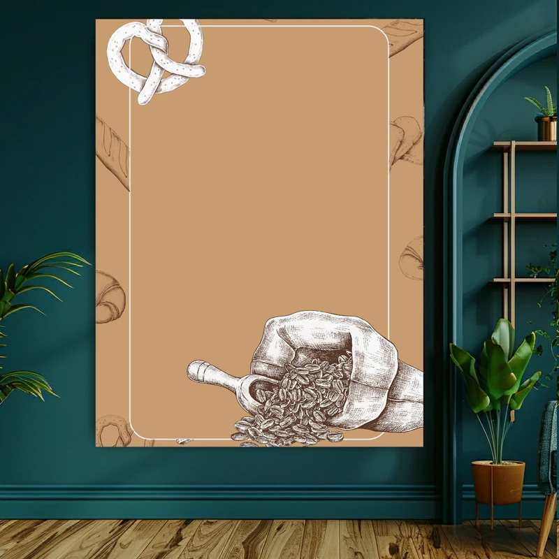  پوستر طرح قهوه مدل دانه ایی کد GR1022