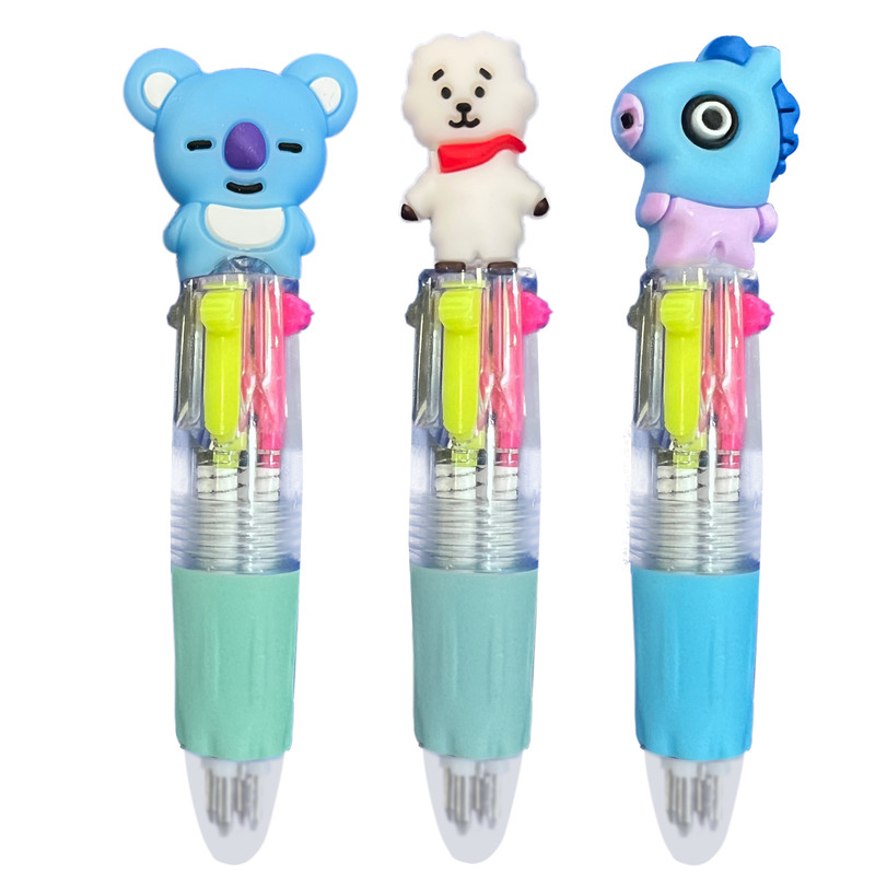 خودکار مدل bt21 چهار رنگ مجموعه 3 عددی