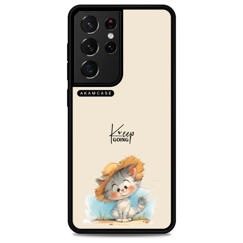 کاور آکام مدل AMC-WSGS21U-ANIMALS QOUTES-6 مناسب برای گوشی موبایل سامسونگ Galaxy S21 Ultra