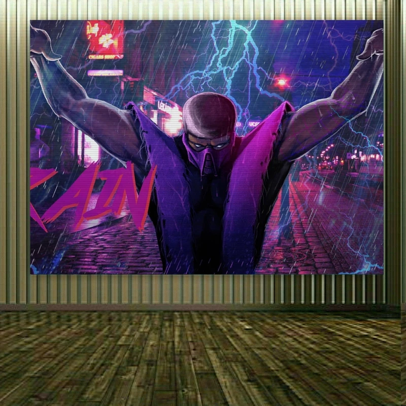 پوستر طرح مرتال کمبت مدل رین کد BK1893