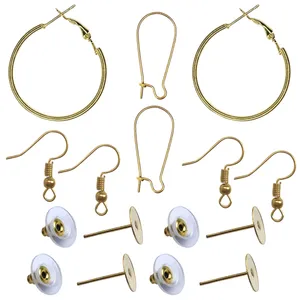 قلاب و میخ گوشواره کد GLD مجموعه 16 عددی