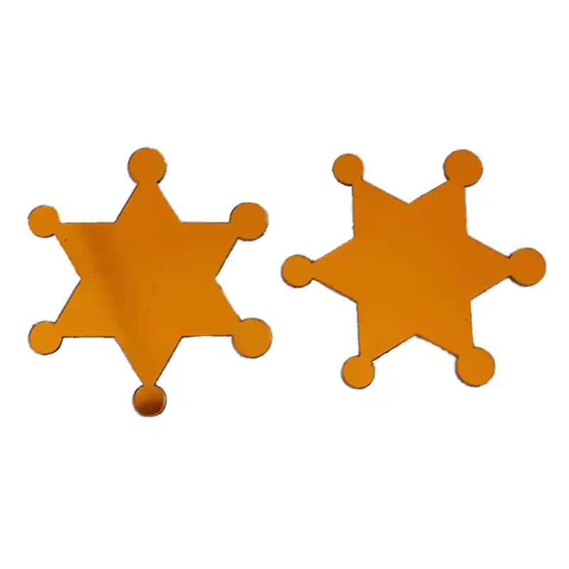 آینه پلکسی گلس سانا مدل ستاره ها مجموعه دو عددی