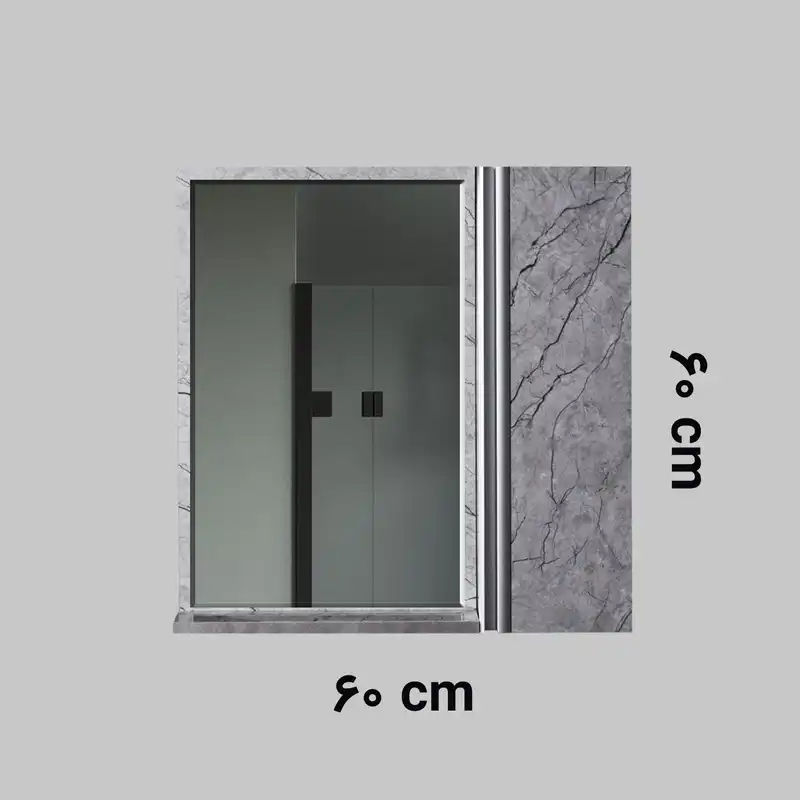 ست کابینت و روشویی مانلی مدل H18 به همراه آینه و باکس