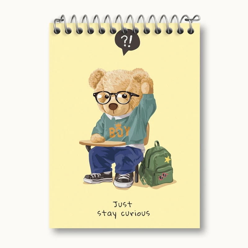 دفتر یادداشت 50 برگ خندالو مدل تدی Teddy کد 26146