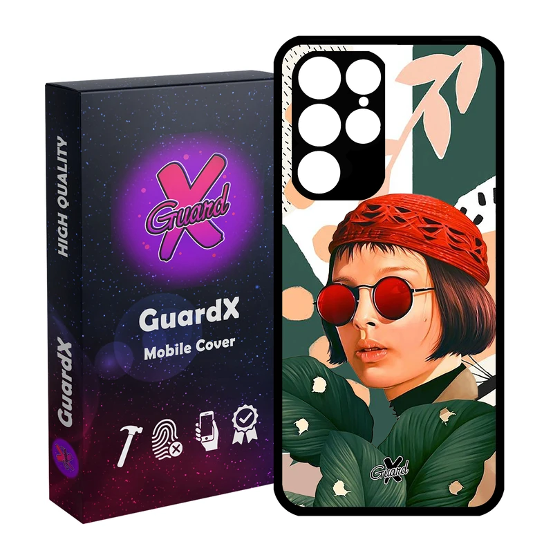 کاور گارد ایکس طرح ماتیلدا مدل Glass10341 مناسب برای گوشی موبایل سامسونگ Galaxy S22 Ultra