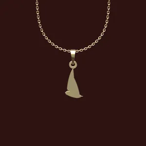 گردنبند طلا 18 عیار زنانه مدوپد مدل کلاه کد X2-1-1242