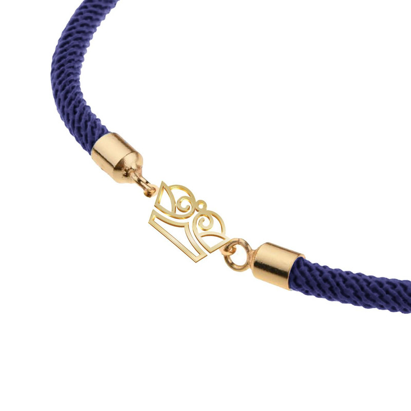 دستبند طلا 18 عیار زنانه مدوپد مدل تاج کد D15-10365