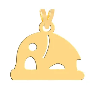 آویز گردنبند طلا 18 عیار زنانه فرشته مدل شیر WNL-000449