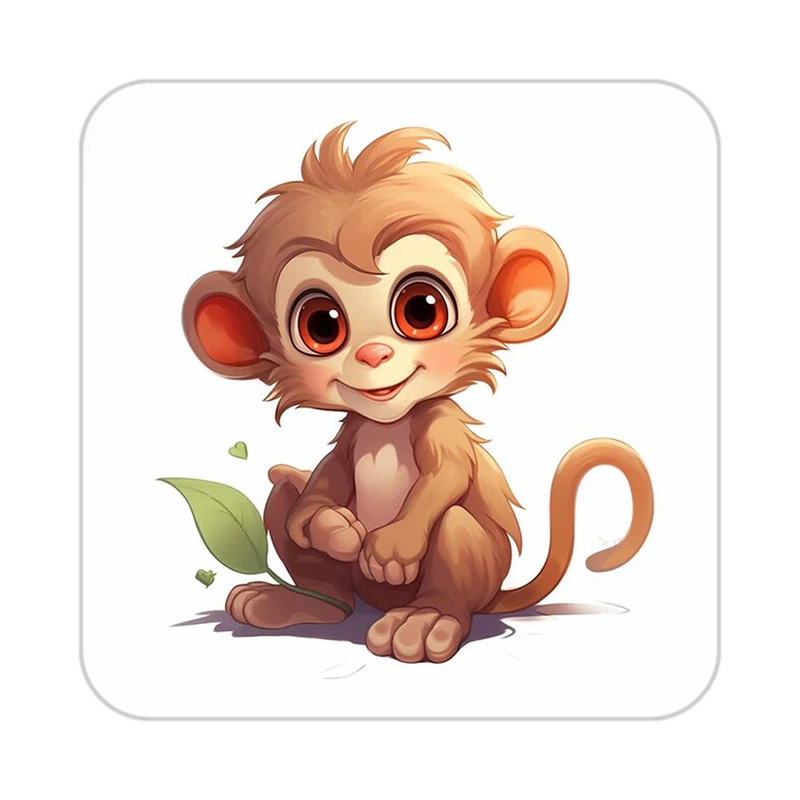 زیر لیوانی کاکتی طرح حیوانات کارتونی مدل mp28249