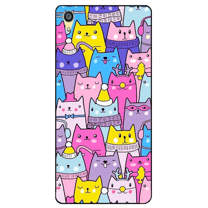 کاور مگافون طرح گربه مدل 8065 مناسب برای گوشی موبایل سونی Xperia C6