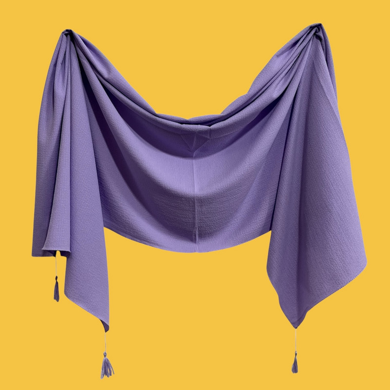 شال زنانه مدل نخی زمینه بیسکویتی