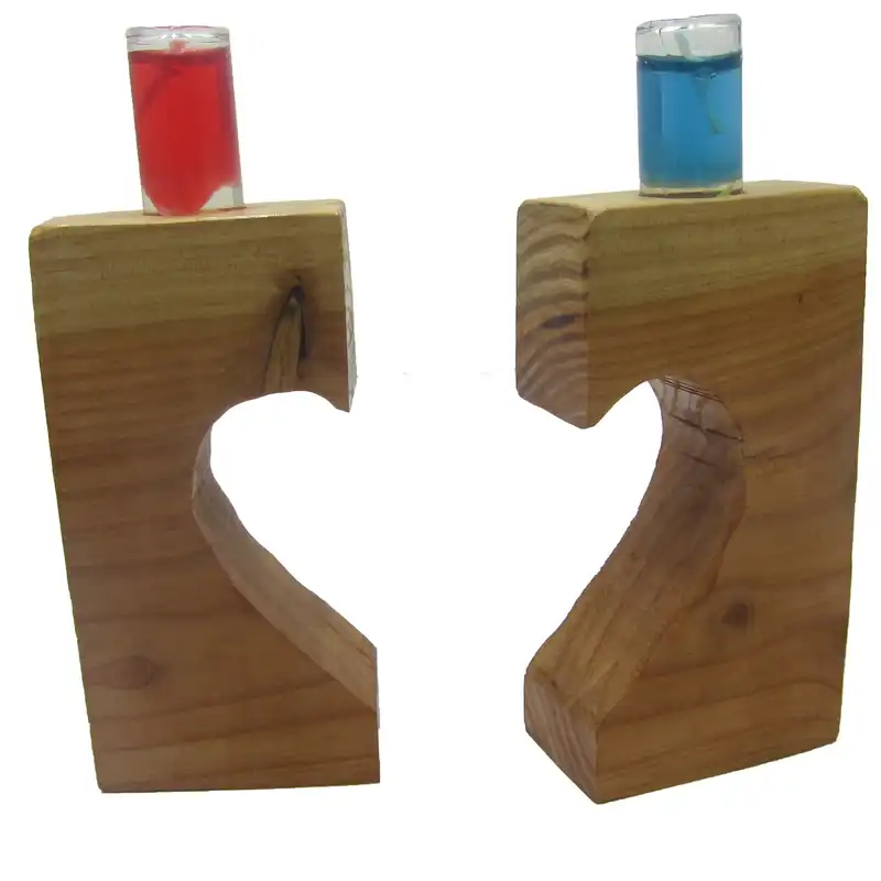 جا شمعی طرح قلب کد 874 مجموعه 2 عددی