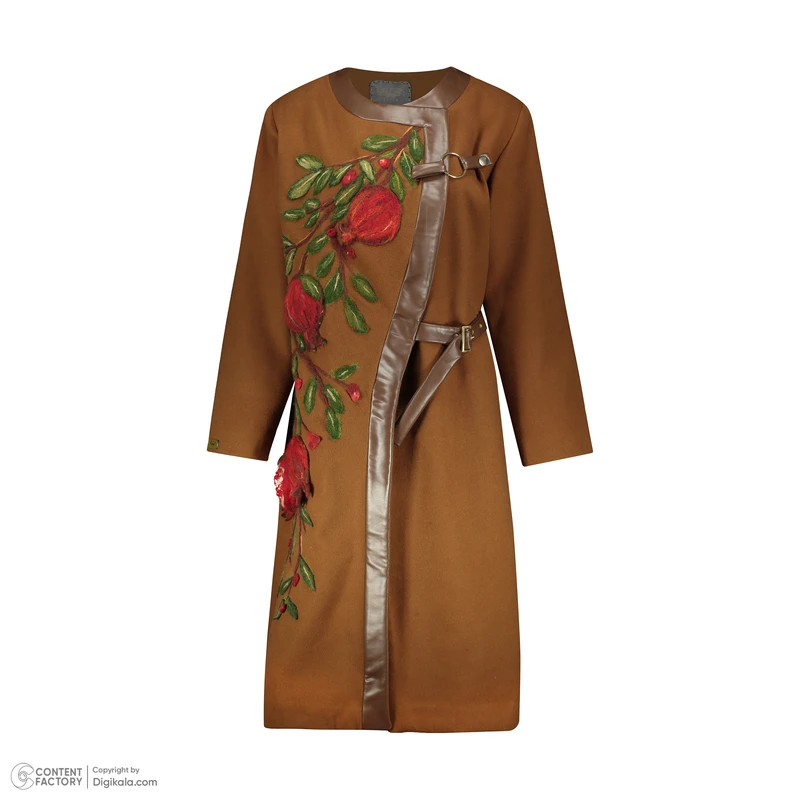 عکس شماره 3 : پالتو زنانه گره استایل مدل ناردونه