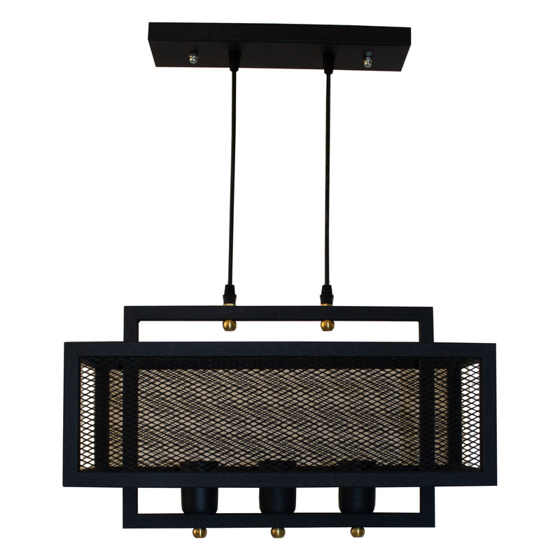 لوستر سه شعله مدل Pigeon Cage کد 304