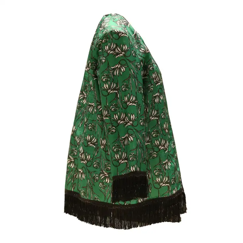 مانتو کتی زنانه مدل مهمانی ژاکارد ارغوان کد 106