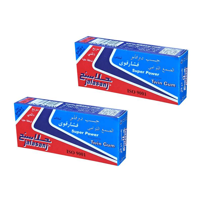 چسب دوقلو جلاسنج مدل SUPER-POWER2 وزن 18 گرم بسته 2 عددی چسب دوقلو جلاسنج مدل SUPER-POWER2 وزن 18 گرم بسته 2 عددی