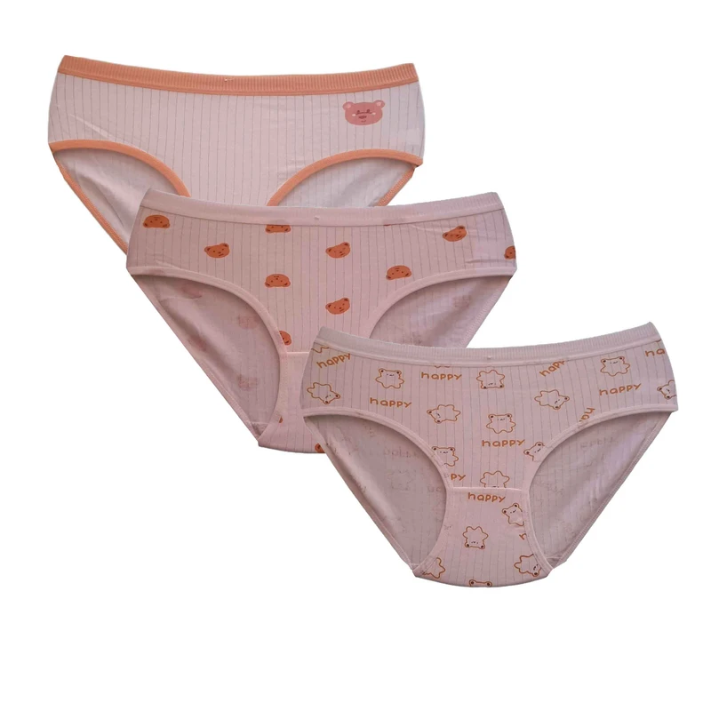 شورت زنانه مدل نخی پنبه عروسکی مجموعه 3 عددی