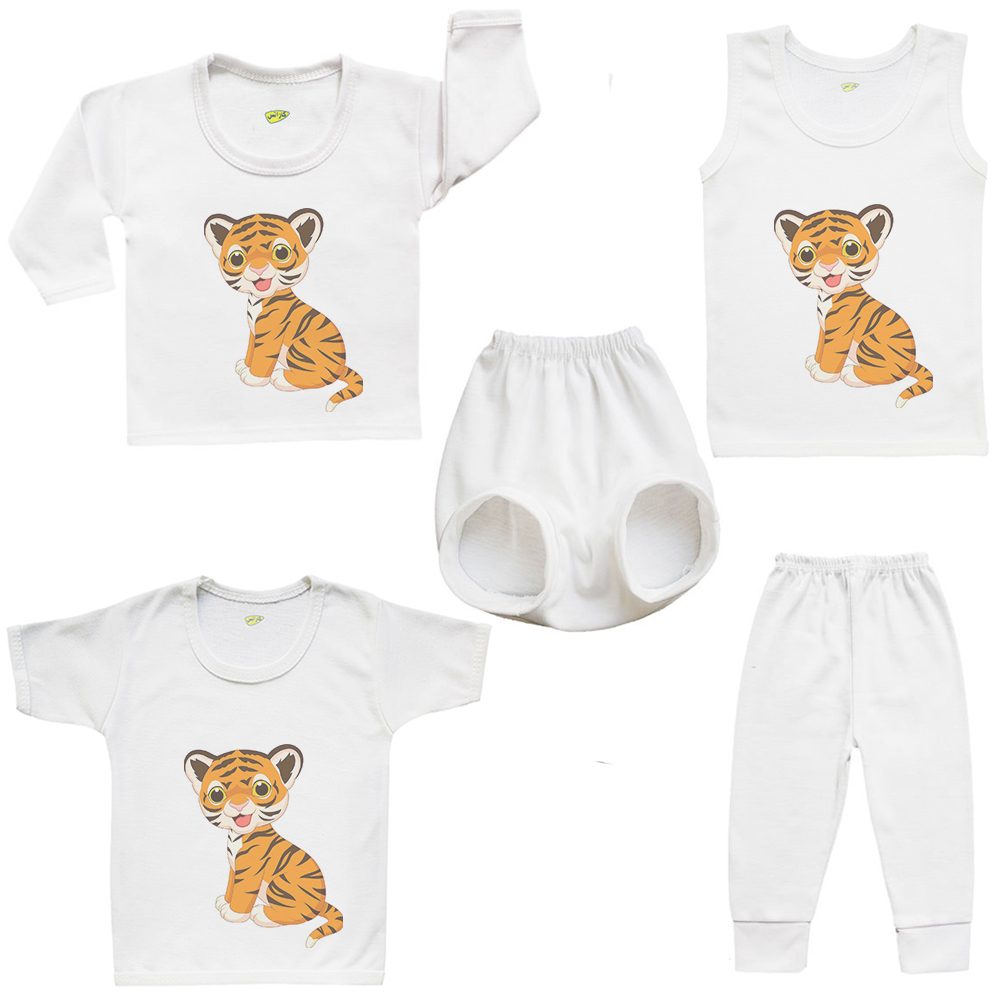 ست 5 تکه لباس نوزادی کارانس مدل SFBT-3287