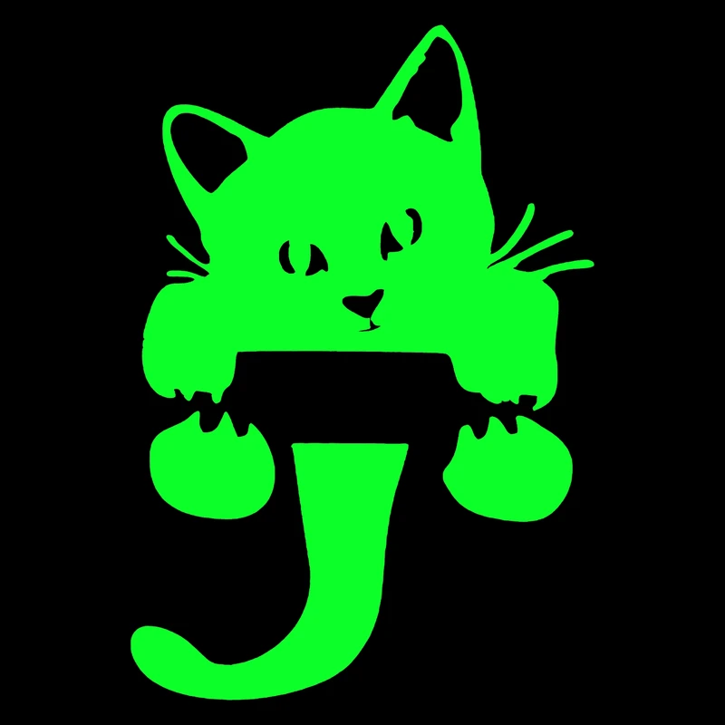 استیکر کلید و پریز مدل شبنما طرح گربه آویزان